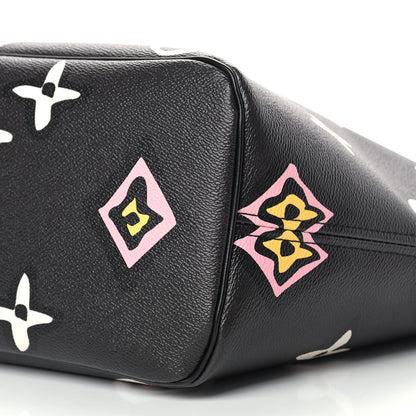 Louis Vuitton Monogram Giant Wild At Heart Neverfull MM Black 8 of 8
