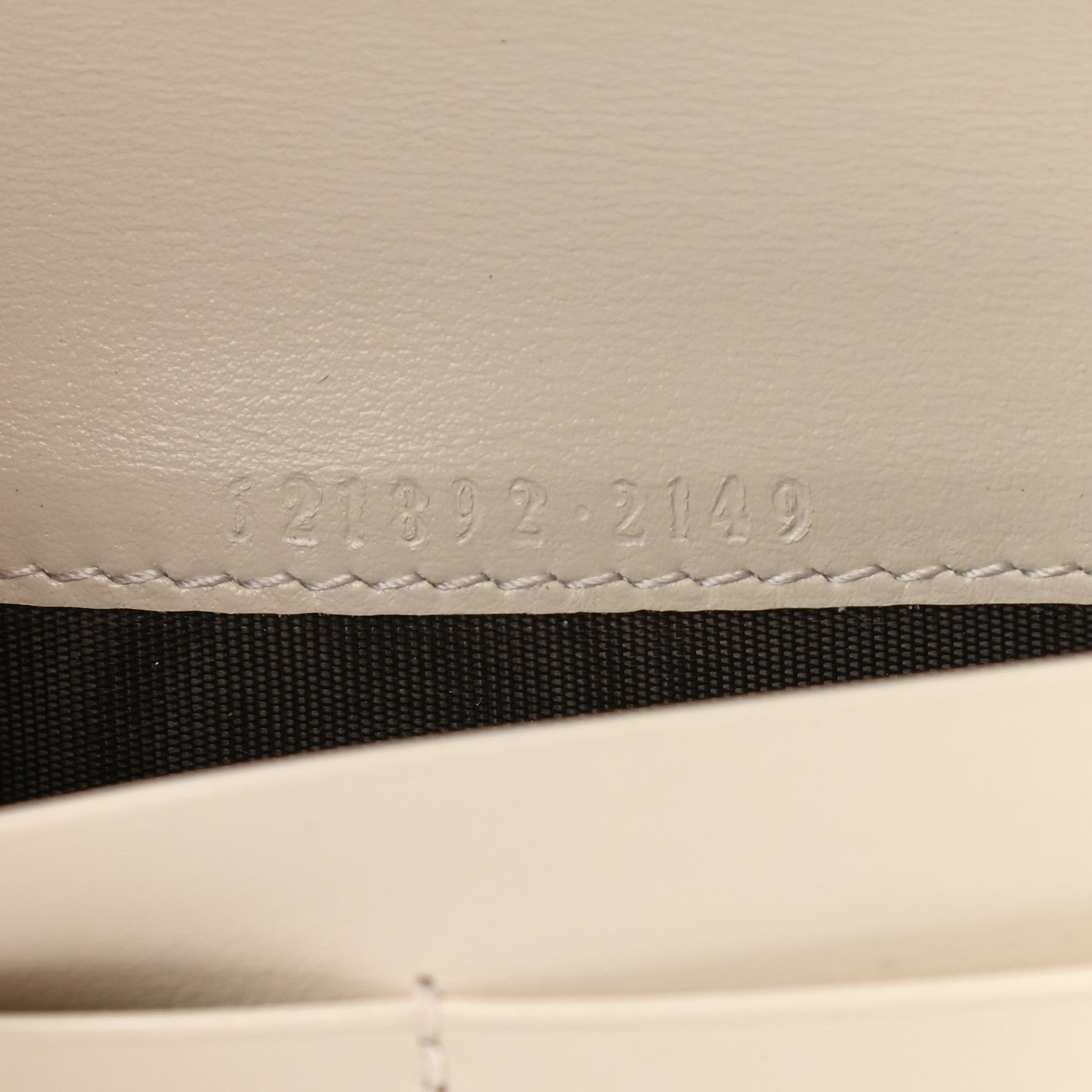 Gucci Boarded Plutone Calfskin Horsebit 1955 Wallet On Chain Mystic White 6 of 10