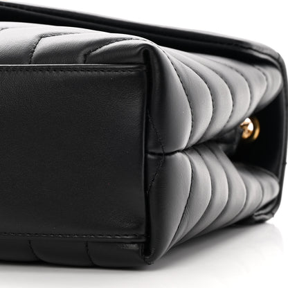 Saint Laurent Calfskin Y Quilted Monogram Small Loulou Chain Satchel Black 10 of 13