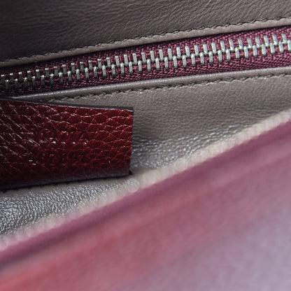 Gucci Grainy Calfskin Medium Zumi Top Handle Bag Vintage Bordeaux 9 of 9