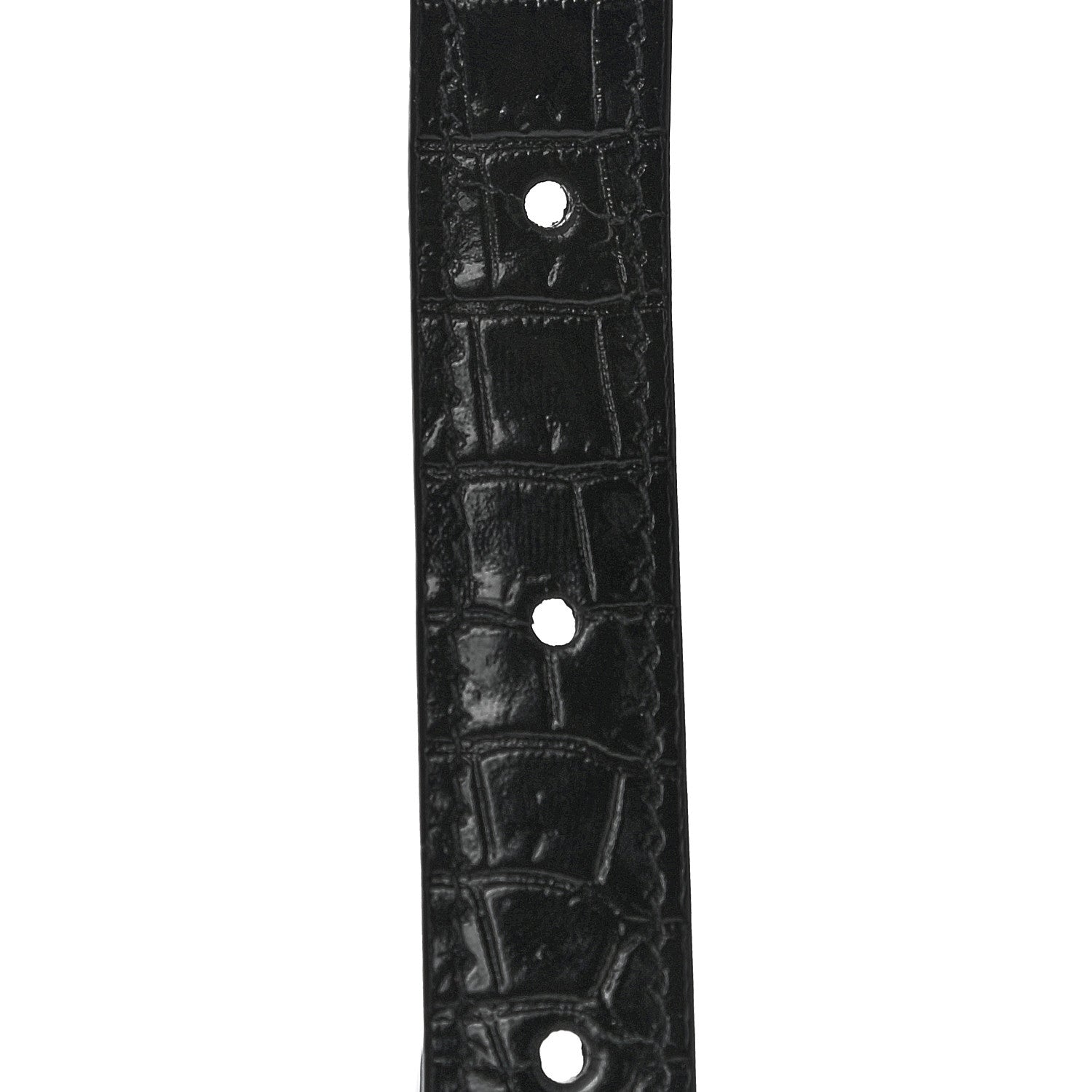 Saint Laurent Calfskin Crocodile Embossed Monogram Kate Belt Bag Black 15 of 20