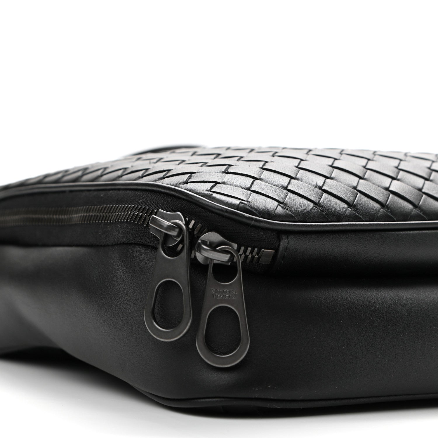 Bottega Veneta Nappa Intrecciato Messenger Bag Black 10 of 11
