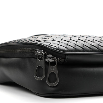 Bottega Veneta Nappa Intrecciato Messenger Bag Black 10 of 11