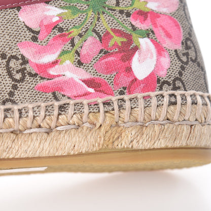 Gucci GG Supreme Monogram Blooms Espadrilles 41 Beige Multicolor Dry Rose 9 of 10
