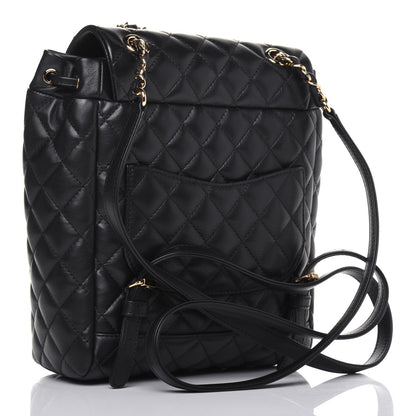 Chanel Lambskin Quilted Small Urban Spirit Backpack Black 2 of 12