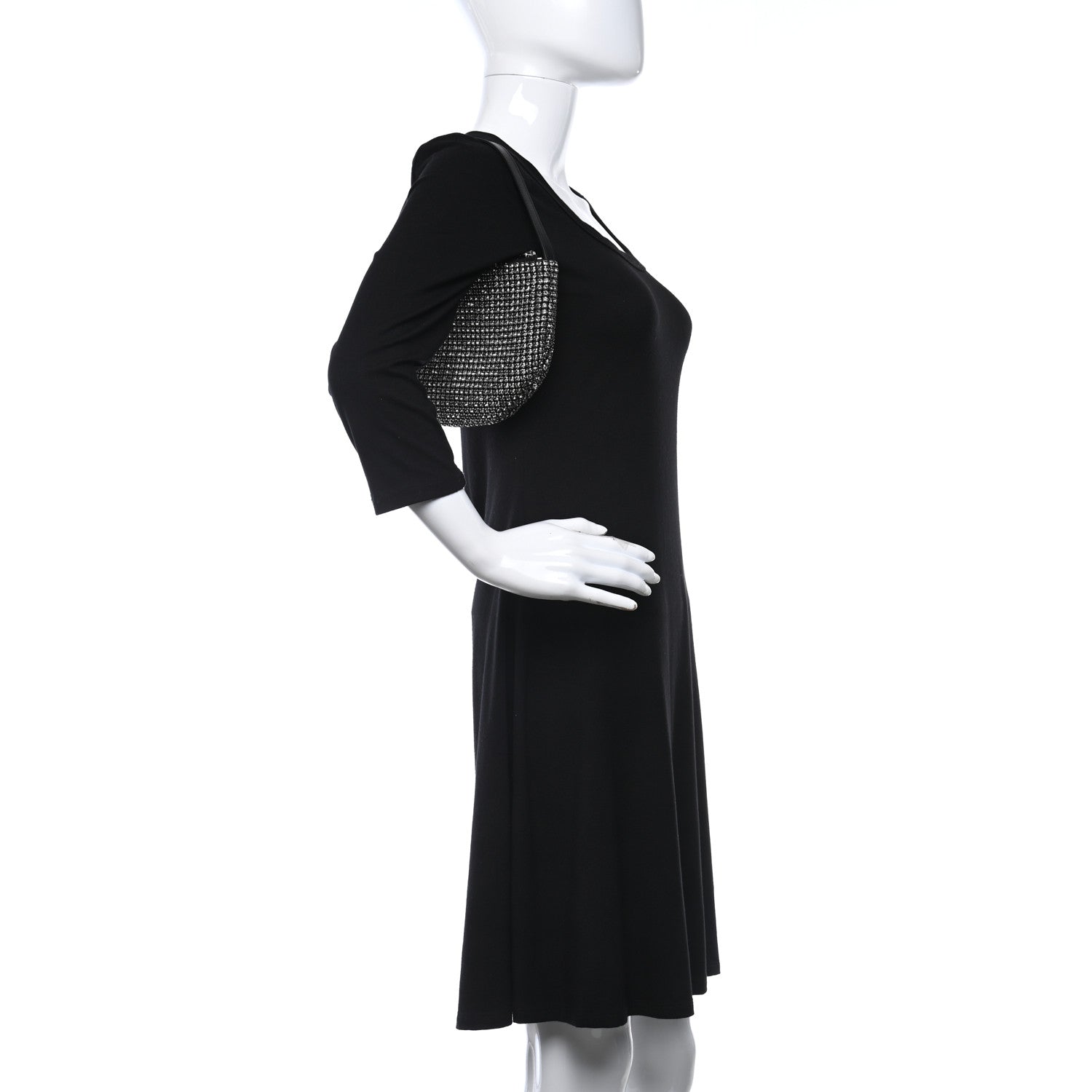 Alexander Wang Mesh Crystal Wanglock Fortune Cookie Bag Black 2 of 11