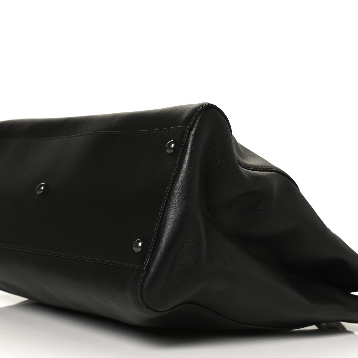 Fendi Calfskin Calf Hair Leopard Print Large Peekaboo Iconic Satchel Black 11 of 14