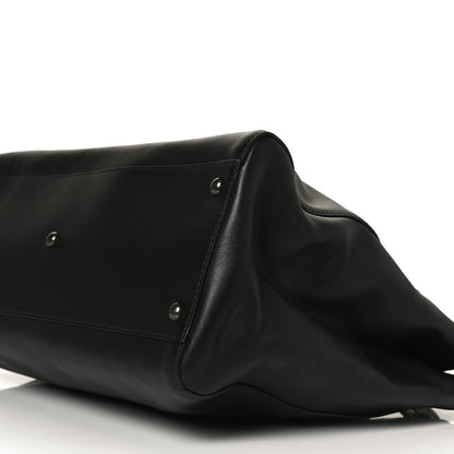 Fendi Calfskin Calf Hair Leopard Print Large Peekaboo Iconic Satchel Black 11 of 14