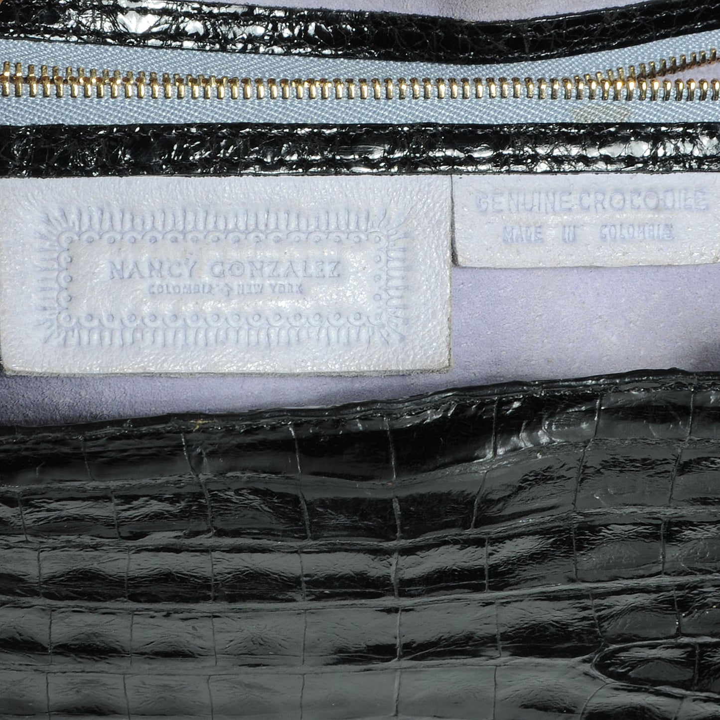 Crocodile Tote Black