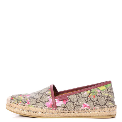 Gucci GG Supreme Monogram Blooms Espadrilles 39 Beige Multicolor Dry Rose 1 of 10