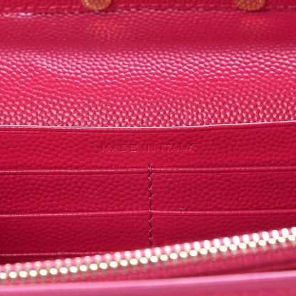 Saint Laurent Grain De Poudre Monogram Chain Wallet Bubblegum 7 of 10