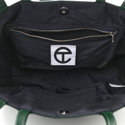 Telfar Vegan Leather Medium Shopping Bag Dark Olive 5 of 10