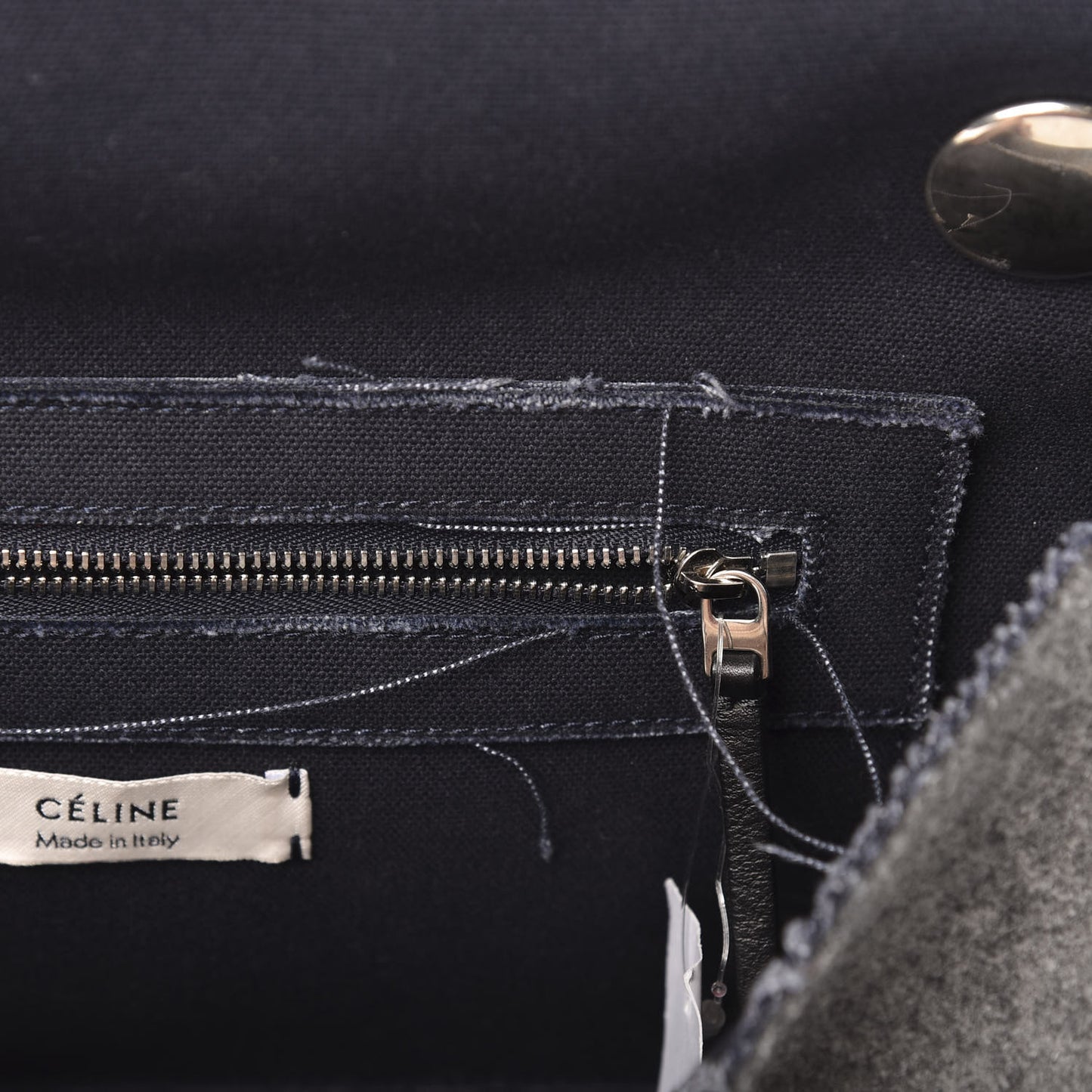 Wool Felt Flap Bag Grey