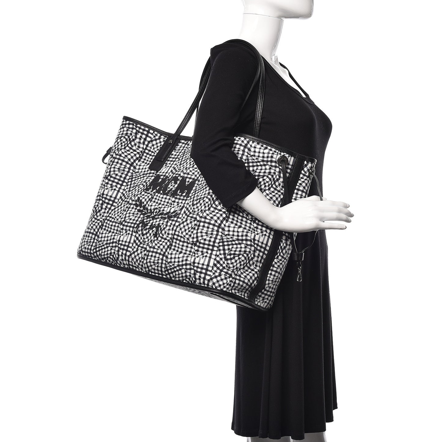 Visetos Large Liz Reversible Shopper Tote Black