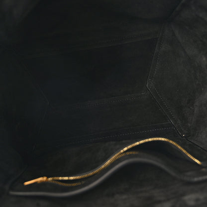 Celine Soft Grained Calfskin Sangle Bucket Bag Black 5 of 13