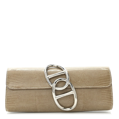 Hermes Lizard Egee Clutch Ficelle 1 of 10