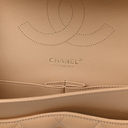 Chanel Caviar Quilted Jumbo Double Flap Beige Clair 6 of 10