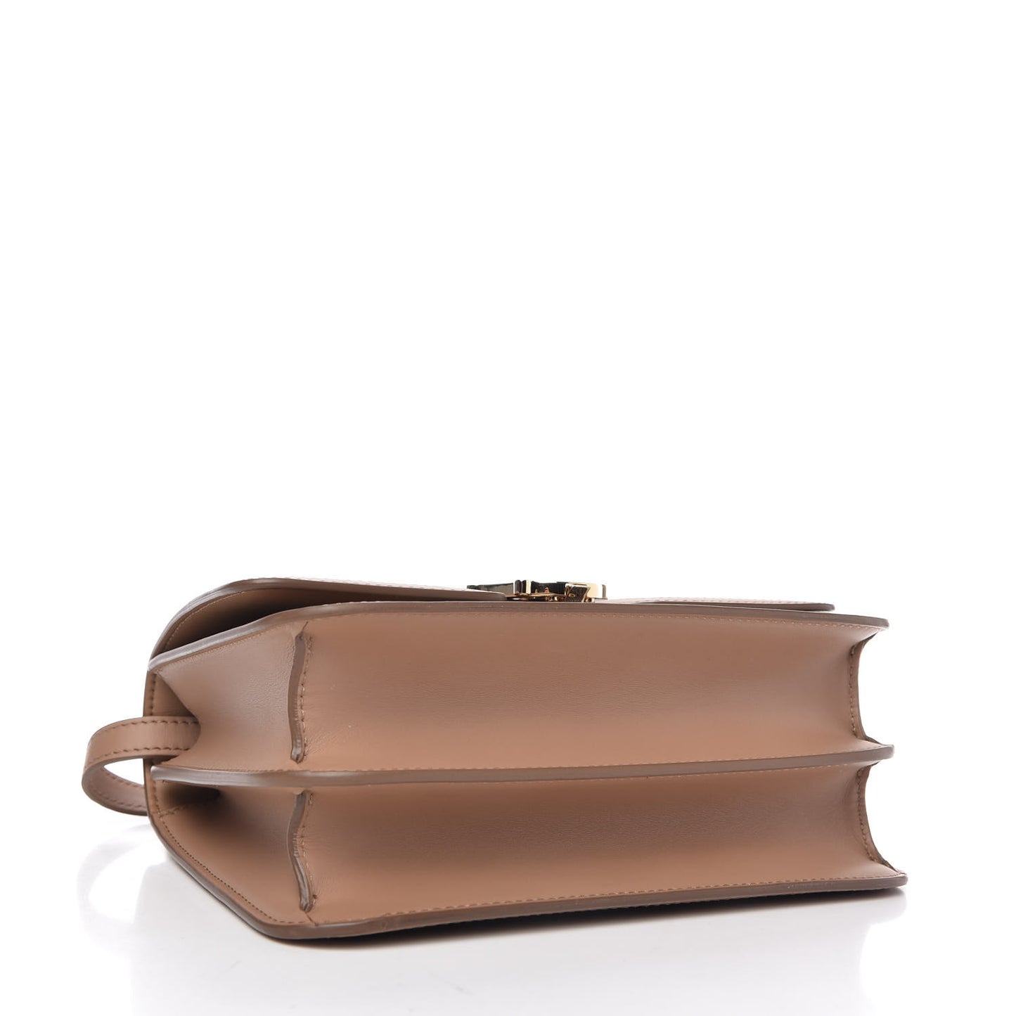 Calfskin Tartan Print Small TB Bag Light Fawn