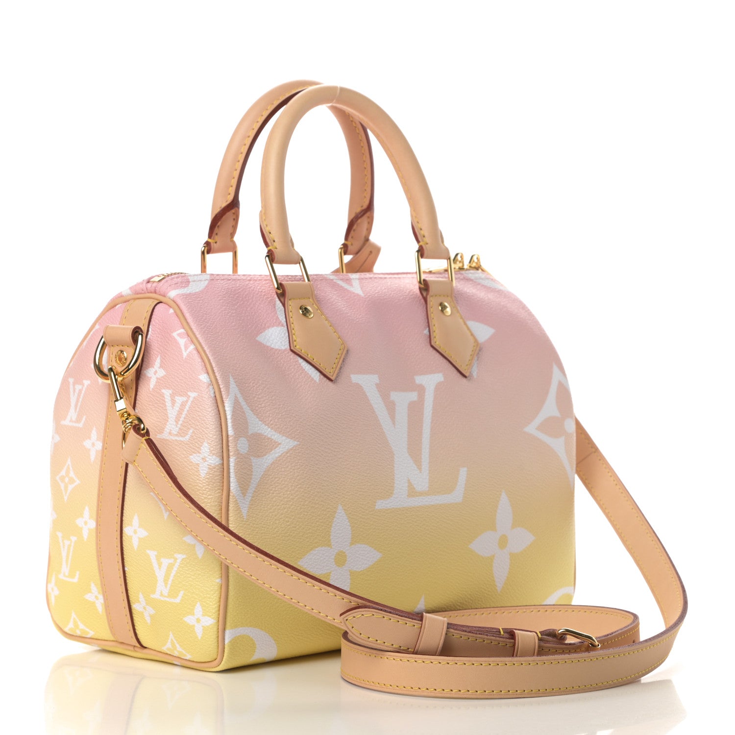 Louis Vuitton Monogram Giant By The Pool Speedy Bandouliere 25 Light Pink 3 of 10