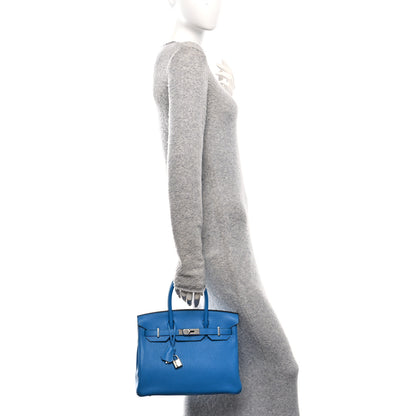 Hermes Togo BIRKIN 30 Bleu Zanzibar 3 of 27
