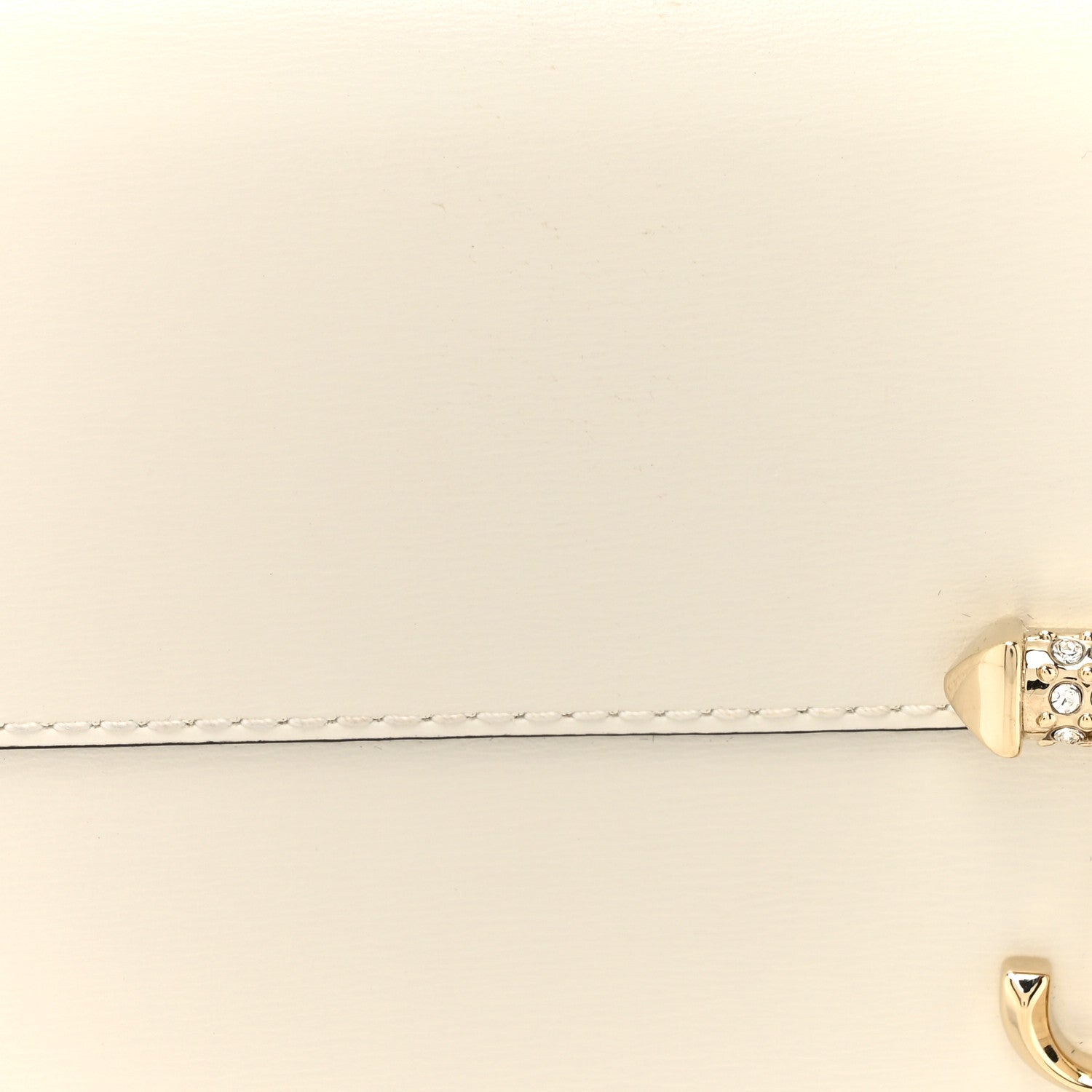 Jimmy Choo Box Calfskin Varenne Pearl Avenue Chain Clutch Latte 8 of 13