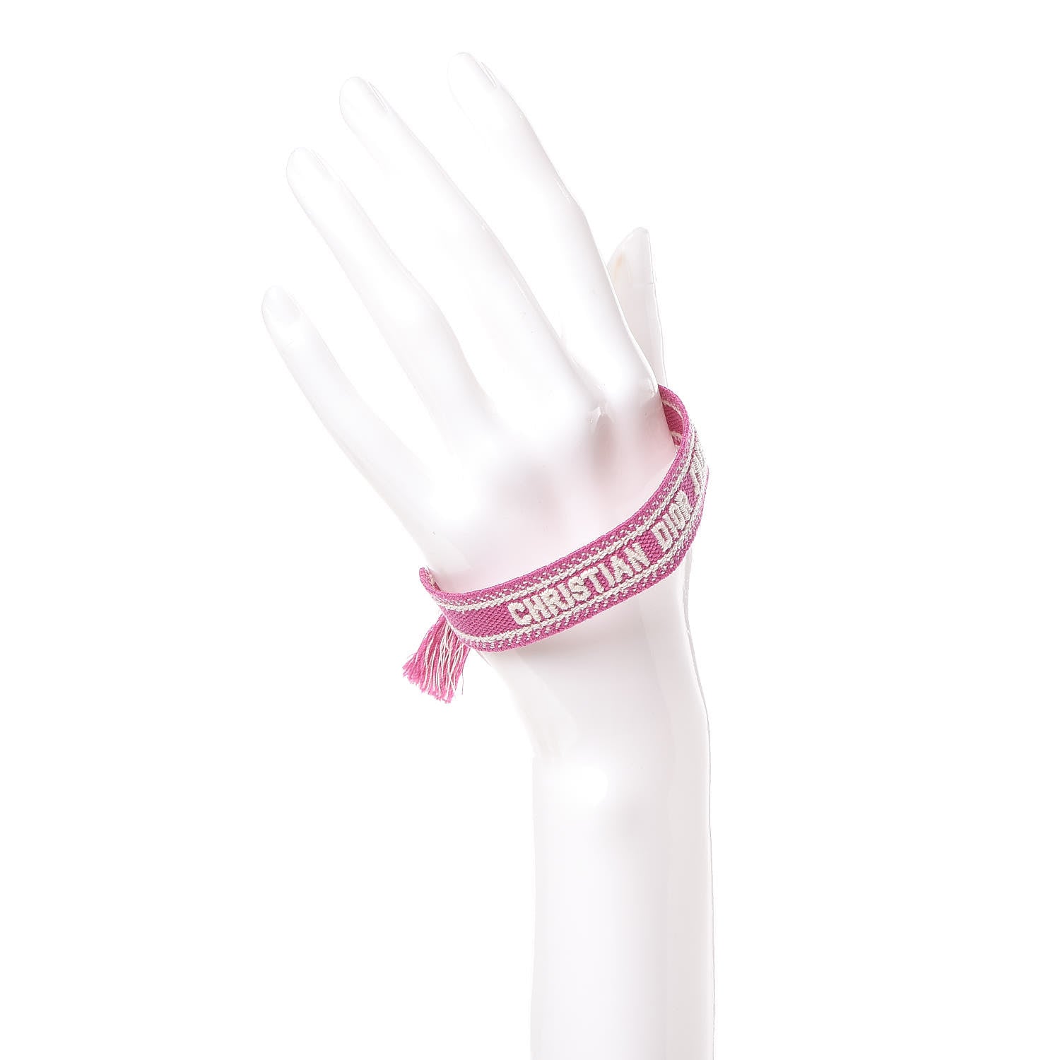 Christian Dior Woven Cotton J'Adior Friendship Bracelet Pink 2 of 3