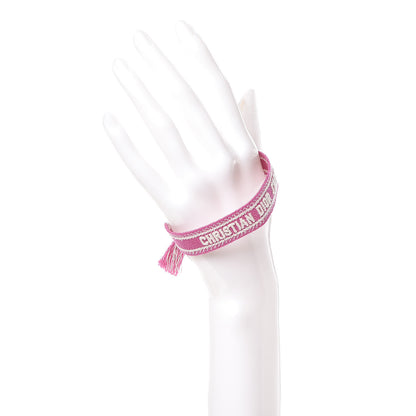 Christian Dior Woven Cotton J'Adior Friendship Bracelet Pink 2 of 3