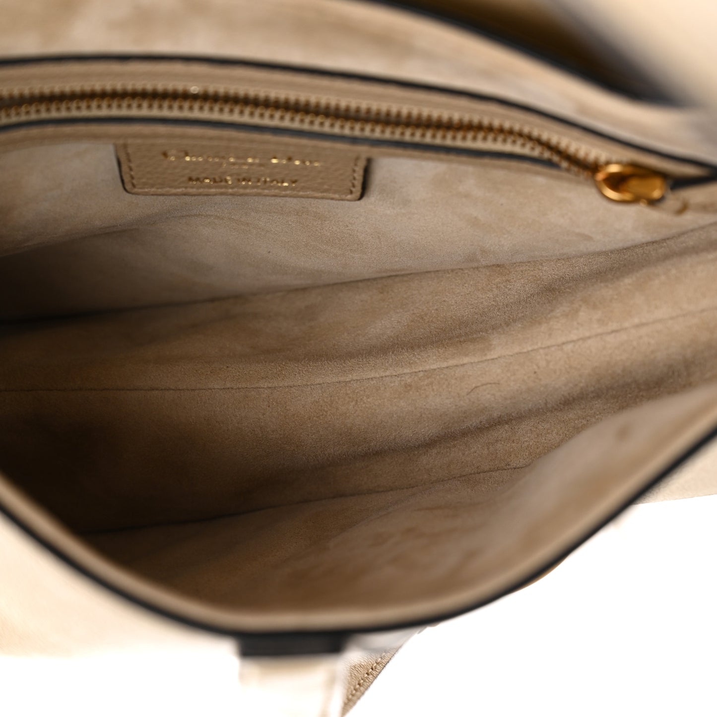 Grained Calfskin Saddle Bag Sand