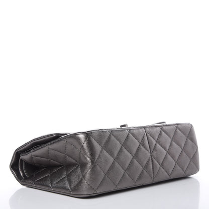 Chanel Metallic Calfskin Quilted 2.55 Reissue 226 Flap Charcoal 4 of 12