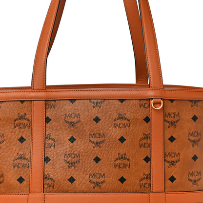 MCM Visetos Medium Delmy Shopper Tote Brown 7 of 9