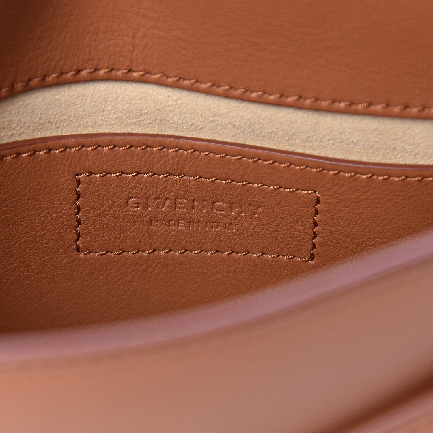 Givenchy Calfskin Mini Infinity Saddle Bag Cognac 5 of 9