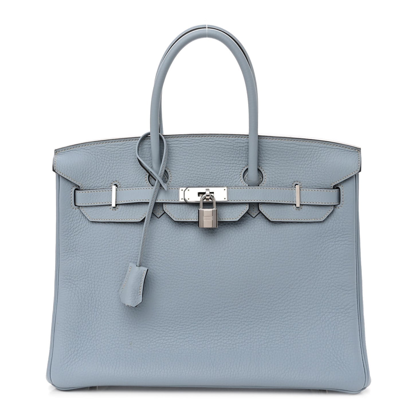 Togo Birkin 35 Bleu Lin
