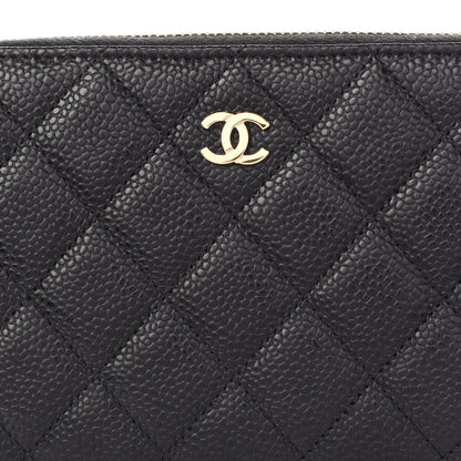 Chanel Caviar Quilted Large Gusset Zip Around Wallet Black 10 of 11