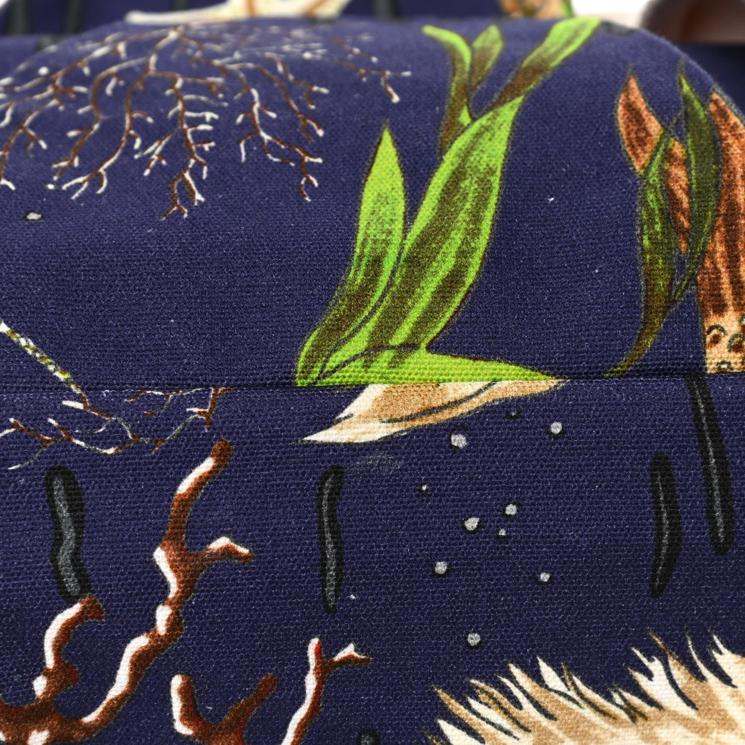 Loewe Canvas Calfskin Mermaid Print Paulas Ibiza Shark Holdall Navy Multicolor 7 of 10