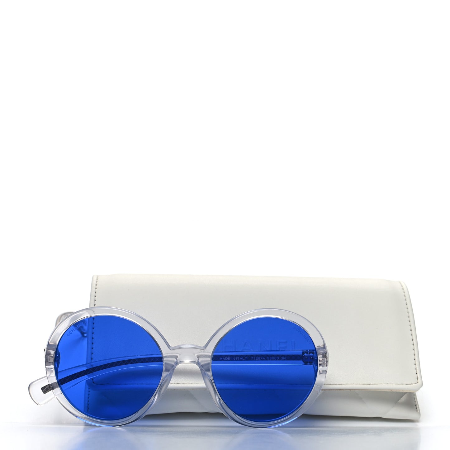 Acetate Round Sunglasses 71287A Blue