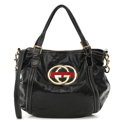Gucci Dialux Medium Britt Tote Black 1 of 17