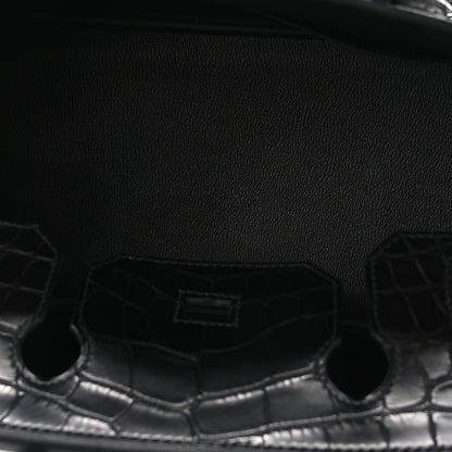 Hermes Matte Alligator Birkin 30 Black 5 of 10