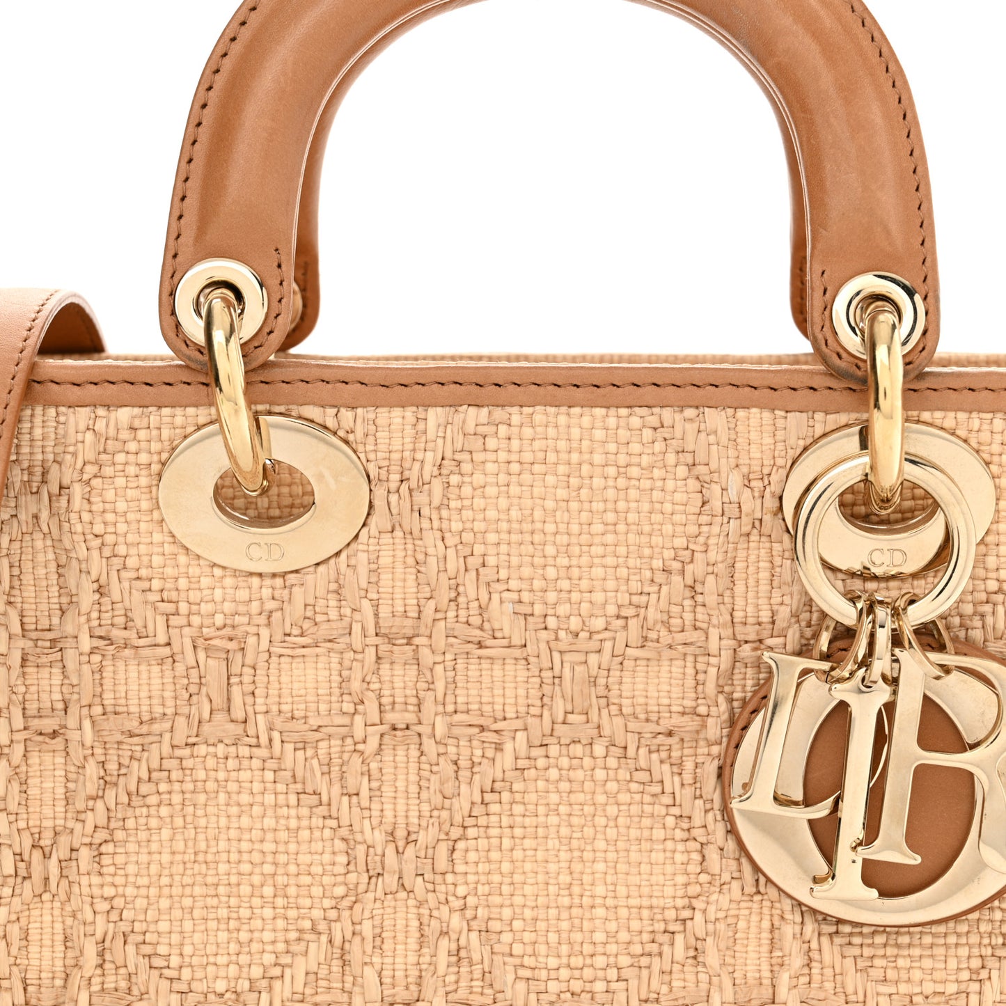 Raffia Macro Cannage Lady D-Joy Natural