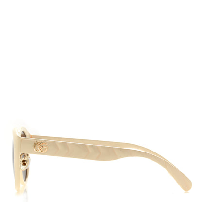 Gucci Acetate Round GG GG0814SK Sunglasses Ivory 3 of 8
