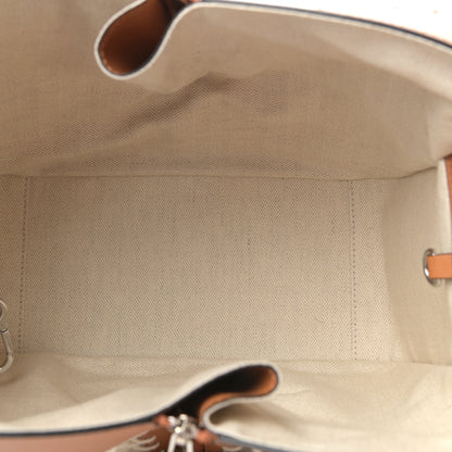 Loewe Calfskin Crochet Small Hammock Shoulder Bag Tan Natural 5 of 10
