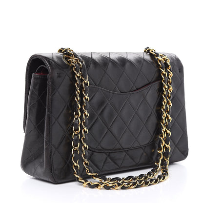 Chanel Lambskin Quilted Medium Double Flap Black 3 of 20