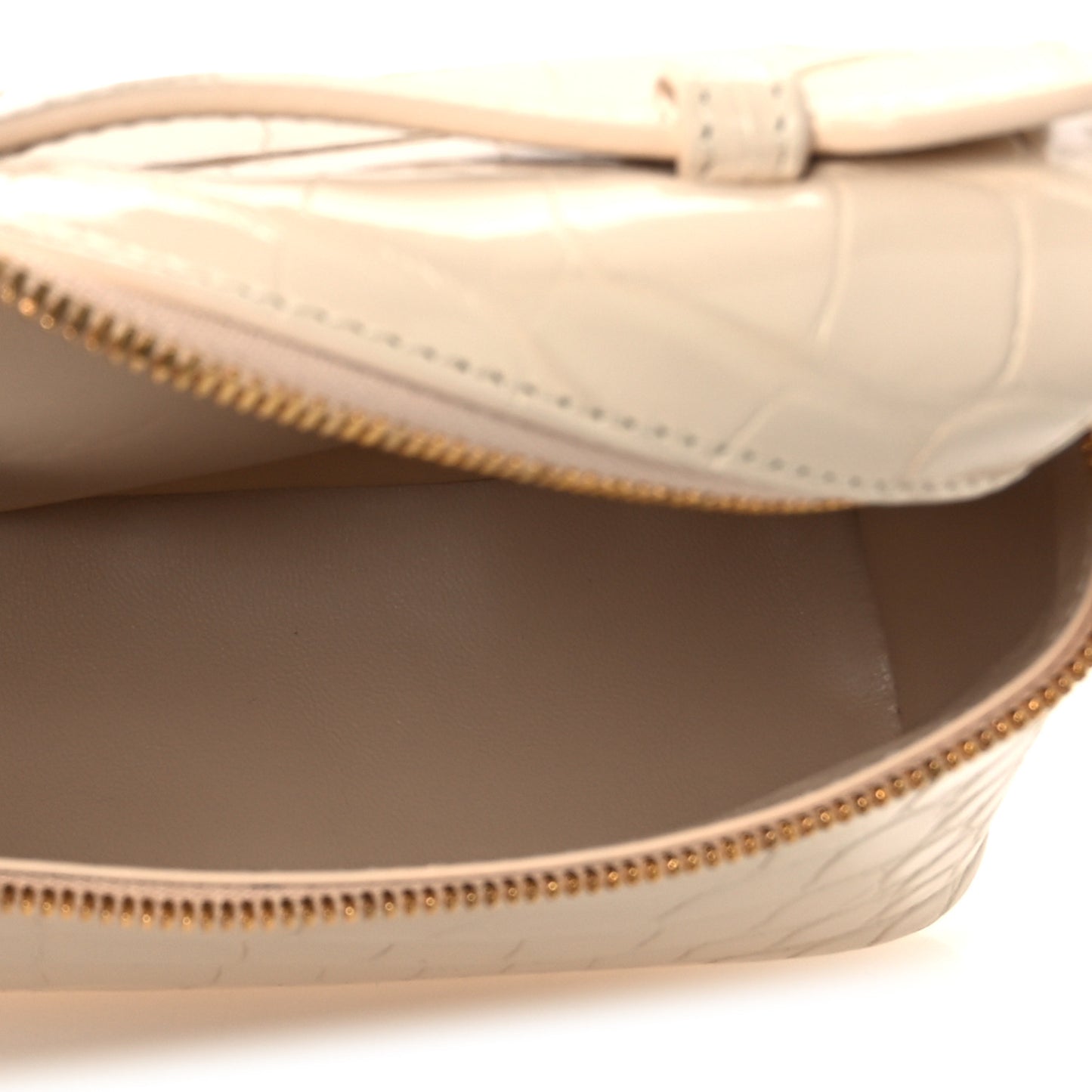 Glazed Alligator L19 Extra Pocket Pouch Lotus Root