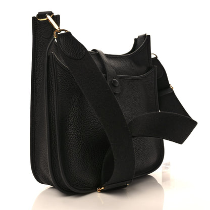Hermes Taurillon Clemence Evelyne III PM Black 3 of 9