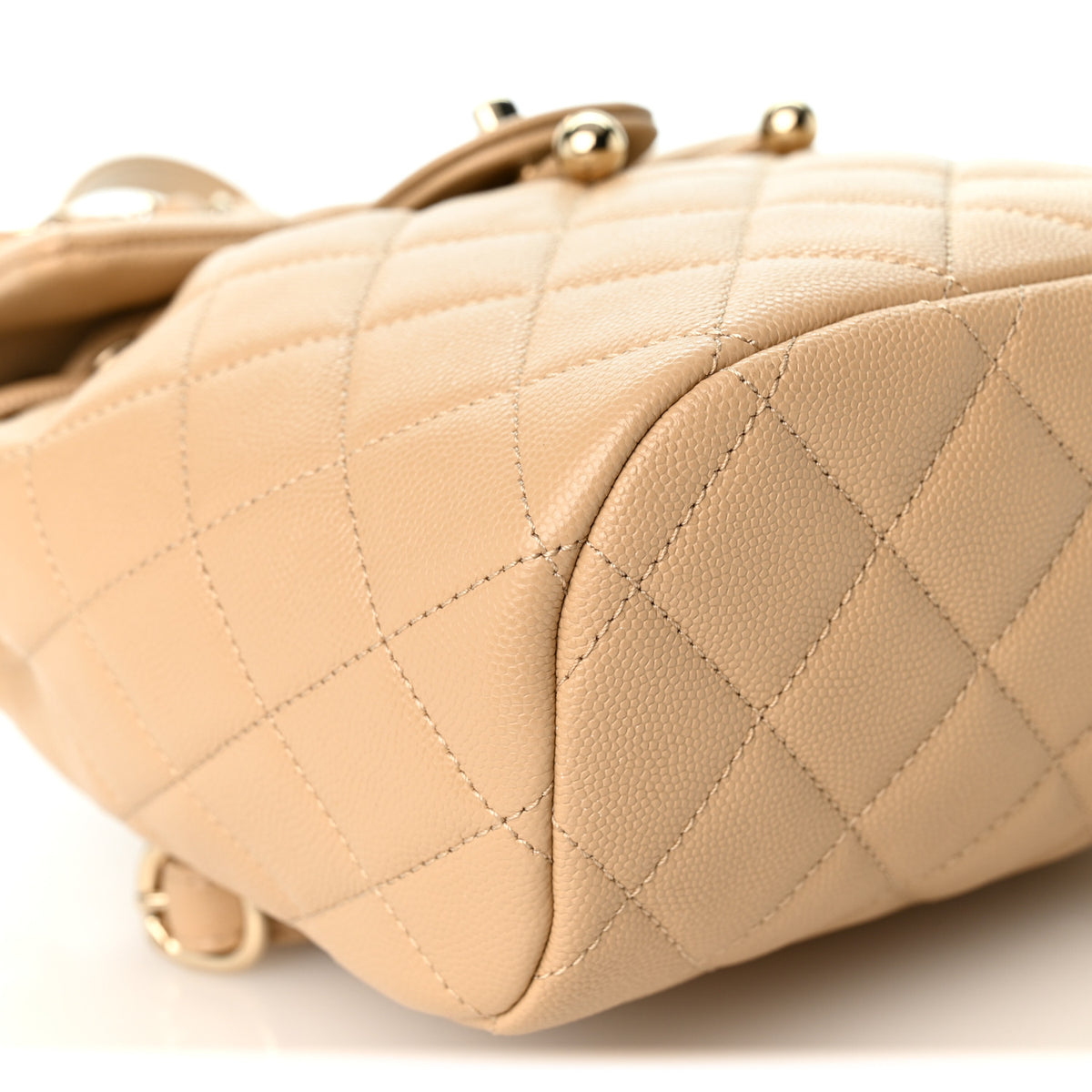 Chanel Caviar Quilted Mini Urban Spirit Backpack Beige 9 of 10