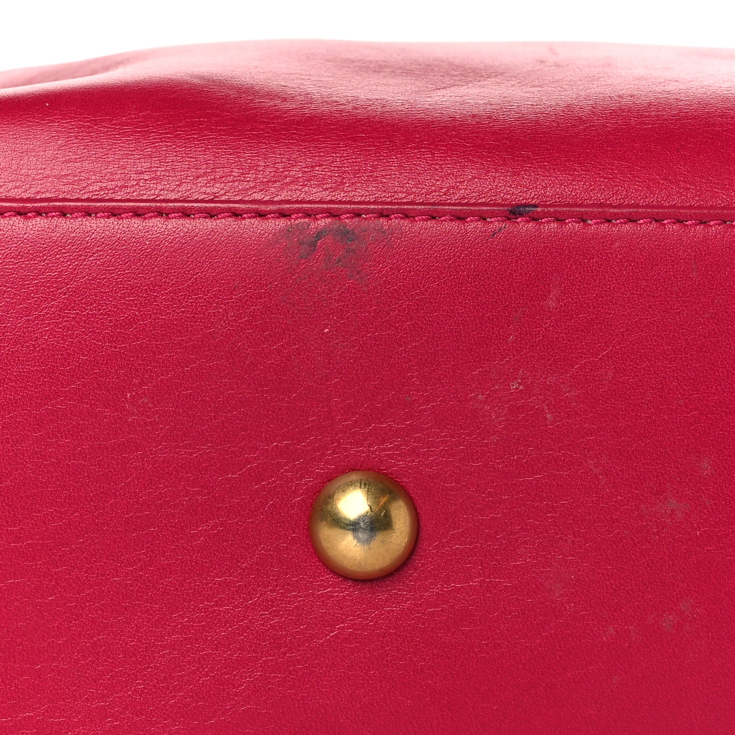 Saint Laurent Calfskin Classic Duffle Fuchsia 10 of 14