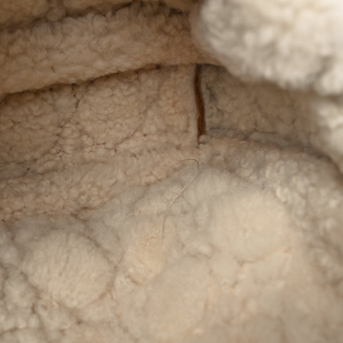 Shearling Cannage Large Caro Bag Camel