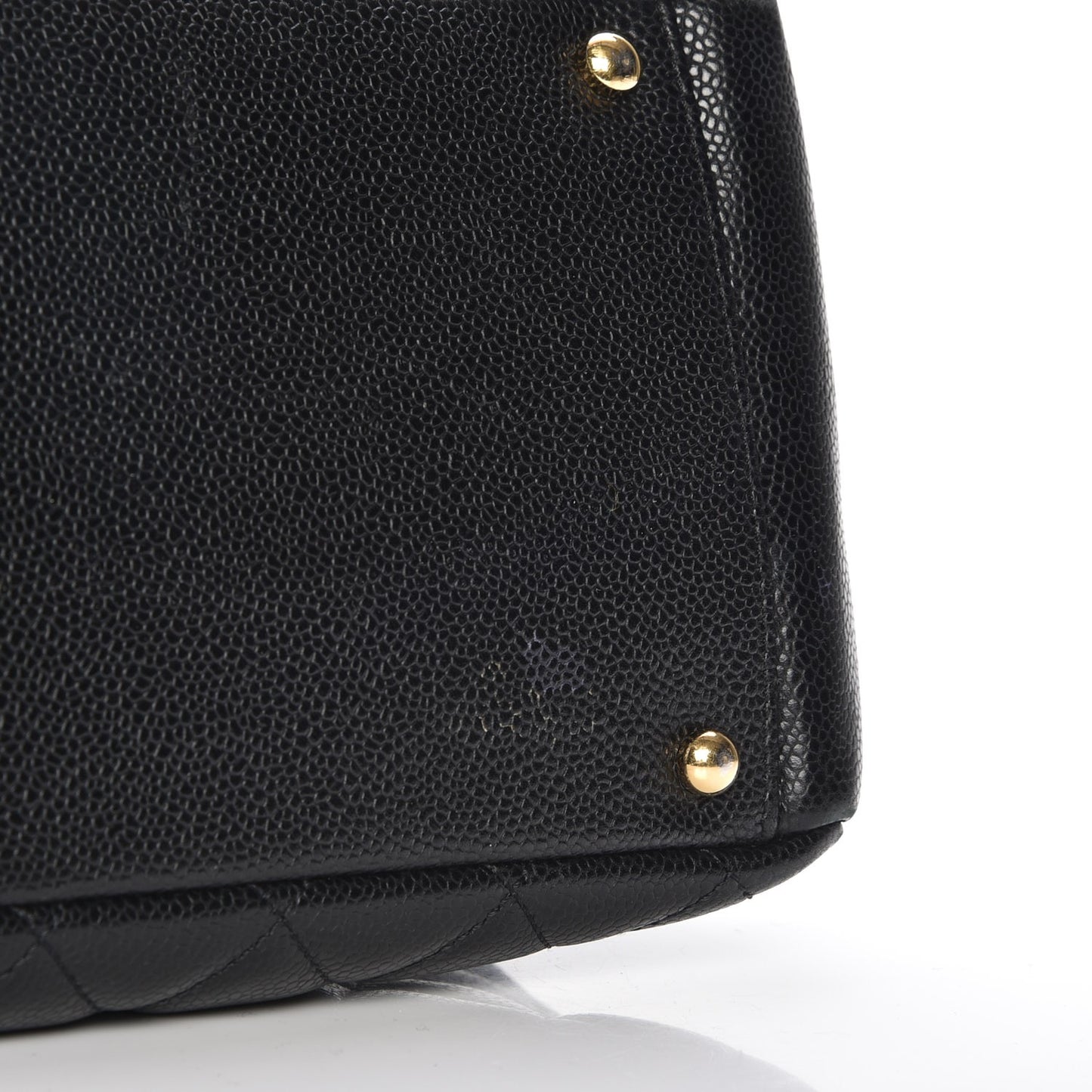 Caviar Quilted Petit Timeless Tote PTT Black