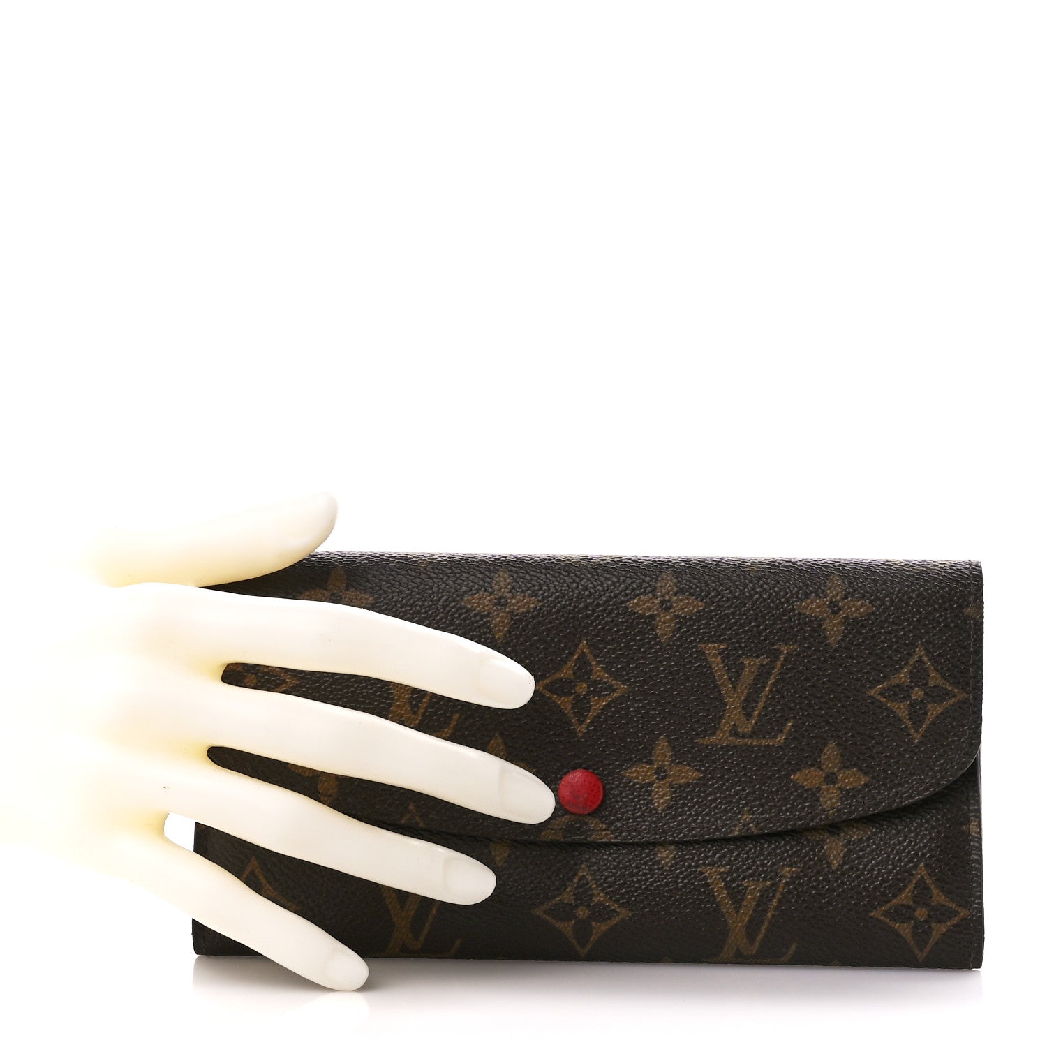 Louis Vuitton Monogram Emilie Wallet Rouge 2 of 12