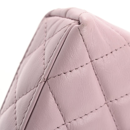 Chanel Shiny Aged Calfskin Quilted Mini Nano Kelly Shopper Light Pink 16 of 17
