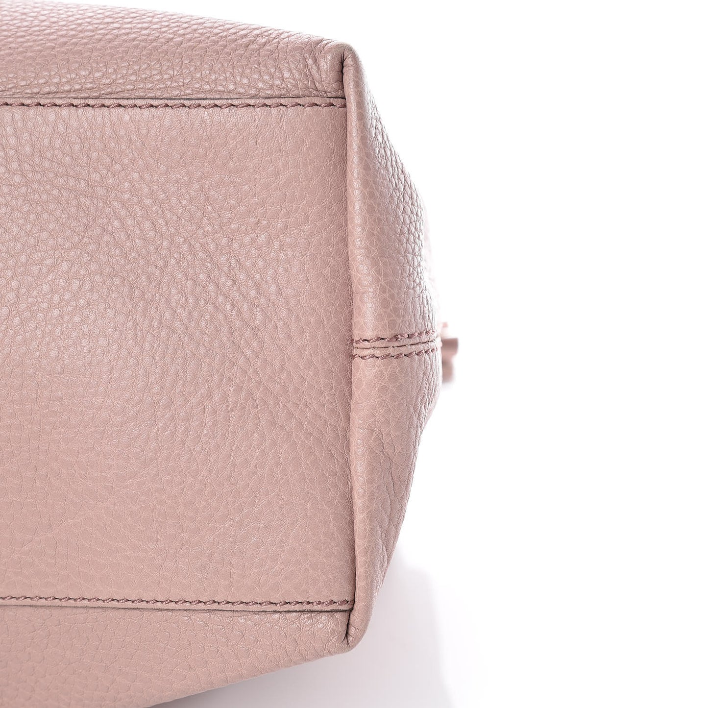 Pebbled Calfskin Medium Soho Chain Shoulder Bag Dark Cipria